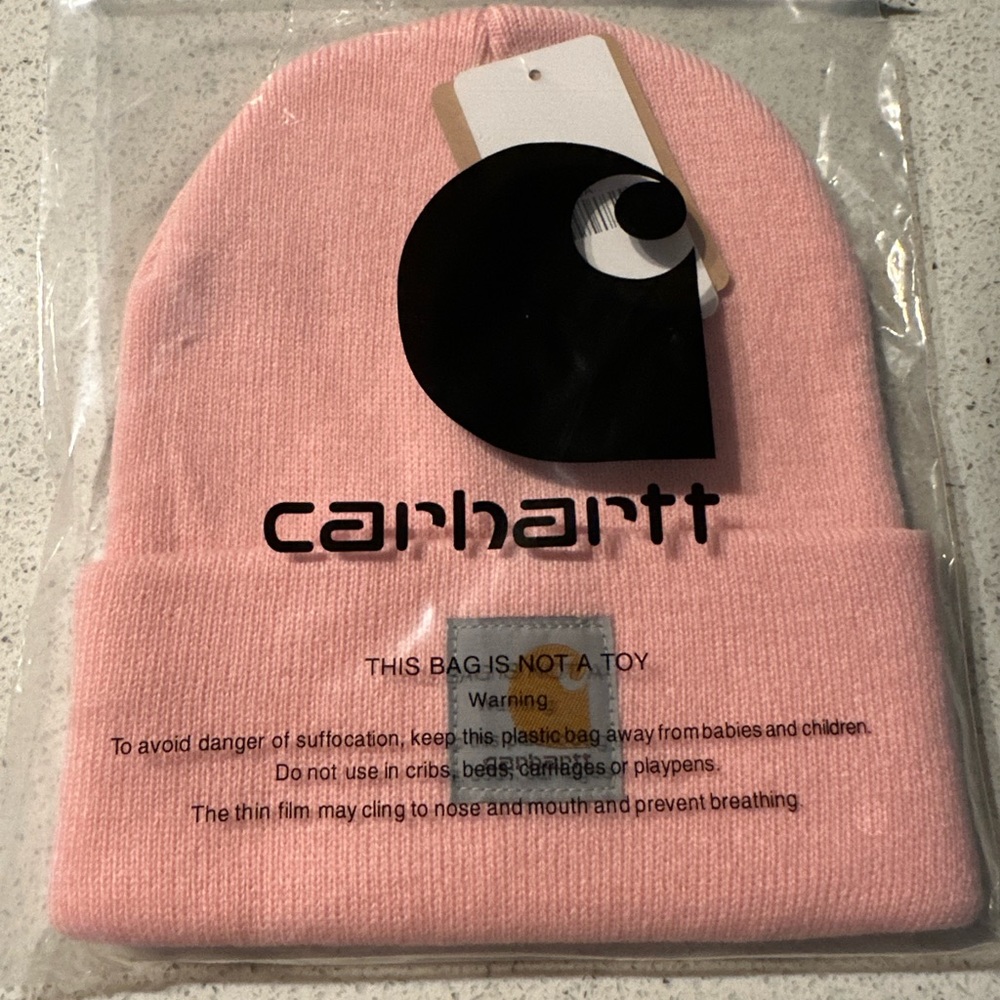 Carhartt beanie pink adult size